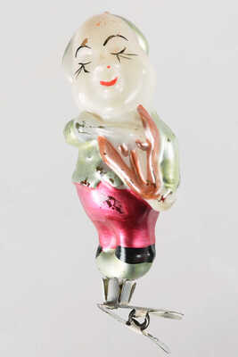 Ёлочная игрушка «Профессор Груша» из серии «Сказка Чиполлино». СССР, 1950-е.